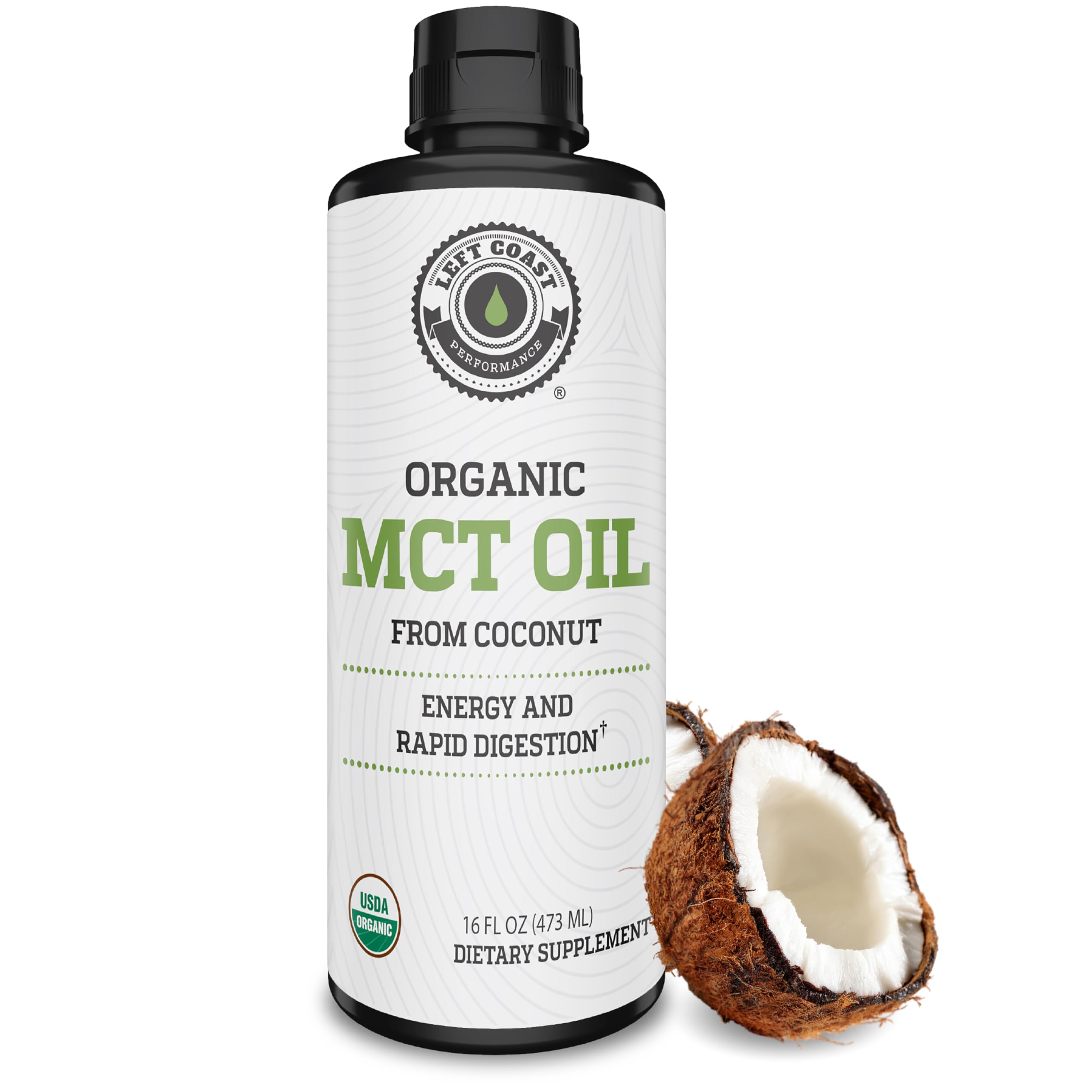 Amazon.com: Left Coast Performance 100% Organic Coconut MCT Oil